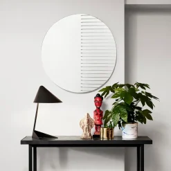 Masquerade Round mirror, Clear