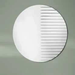 Masquerade Round mirror, Clear