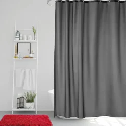 Match shower curtain, graphite