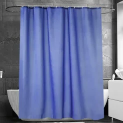 Match shower curtain, sky blue