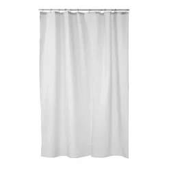 Match shower curtain, white