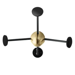 Matégot coatrack, black-brass