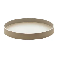 Matte lacquered decorative tray Ø30x4 cm, Fawn
