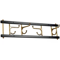 Maxi 4 Dekorativ hook rail, black-brass