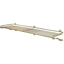 Maze shoe shelf L, brass