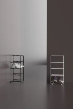 Maze Shoescraper shoe shelf, White