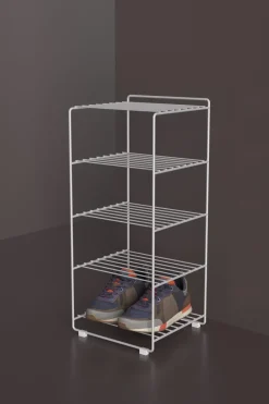Maze Shoescraper shoe shelf, White