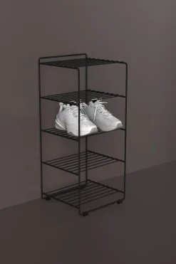 Maze Shoescraper shoe shelf, Black