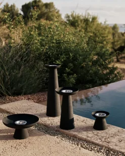Meira oil lantern - black, Ø21x36 cm