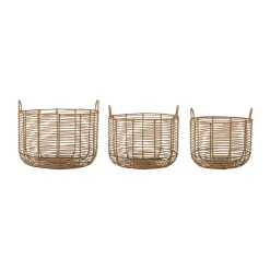 Mekkel storage box 3 pieces, Nature