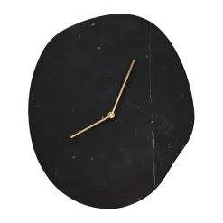 Melt wall clock 28x33 cm, Black marble