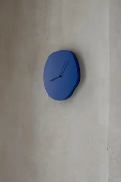 Melt wall clock 28x33 cm, Blue