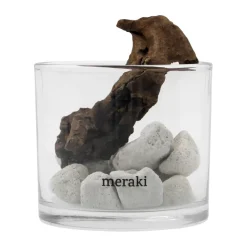 Meraki diffuser lava stone and wood, White