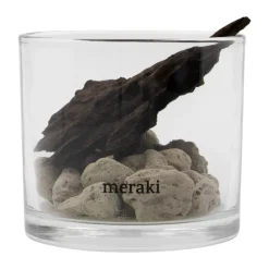Meraki diffuser lava stone and wood, Black