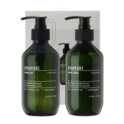 Meraki gift set hand soap with hand lotion, Cotton Haze