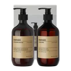 Meraki gift set hand soap and dish soap, Exfoliating Northern star, Blossom breeze