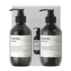 Meraki gift set hand soap with hand lotion, Silky Mist