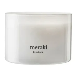 Meraki scented candle, 60 hours, Fresh linen