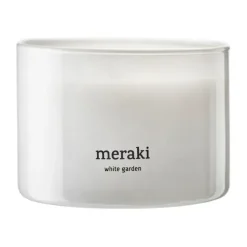 Meraki scented candle, 60 hours, White garden