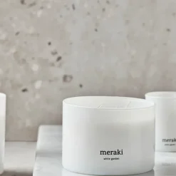 Meraki scented candle, 60 hours, White garden