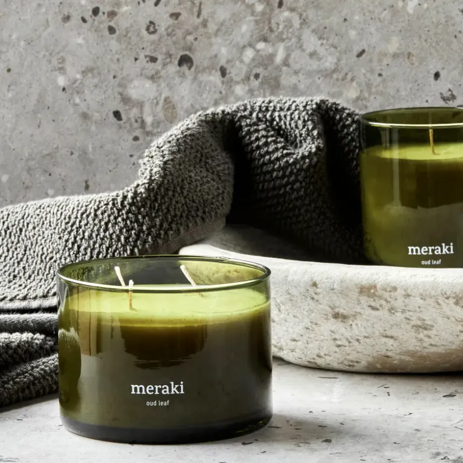 Meraki scented candle, 60 hours, Oud leaf