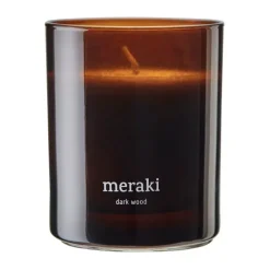 Meraki scented candle, 35 hours, Dark wood