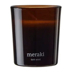 Meraki scented candles 12 hours 2-pack, Dark wood