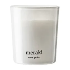 Meraki scented candles 12 hours 2-pack, White garden
