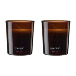 Meraki scented candles 12 hours 2-pack, Warm tonka