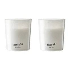 Meraki scented candles 12 hours 2-pack, Fresh Linen
