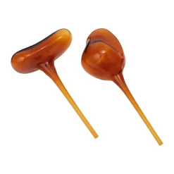 Mercury watering globe 2 parts, Amber, 15x24 cm