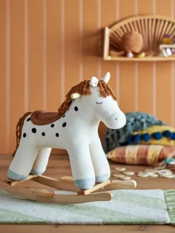 Merlen Horse Rocking Horse, White