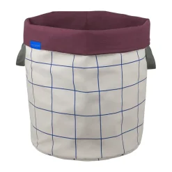Mesh laundry basket Ø40x50 cm, Cobalt-sand
