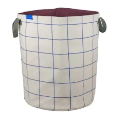 Mesh laundry basket Ø40x50 cm, Cobalt-sand