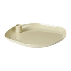 Mie candle holder large, Castle beige