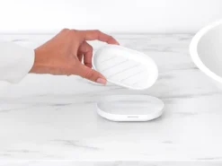 MindSet soap dish, Mineral Fresh White