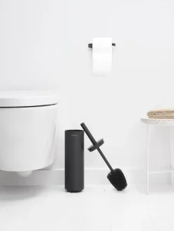 MindSet toilet brush with holder, Mineral infinite grey