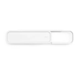MindSet Toilet paper holder with shelf, Mineral Fresh White
