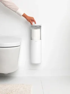 MindSet Toilet roll holder, Mineral Fresh White