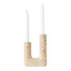 Minerva candle sticks 20 cm, Cream