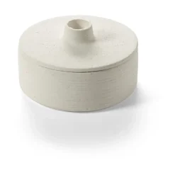 Mira candlestick/storage box, Beige