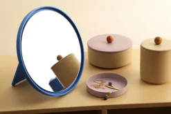 Mirror Mirror table mirror Ø21 cm, Cobalt blue