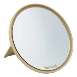 Mirror Mirror table mirror Ø21 cm, Beige