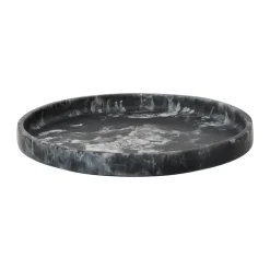 Mist decorative tray Ø30 cm, Charcoal