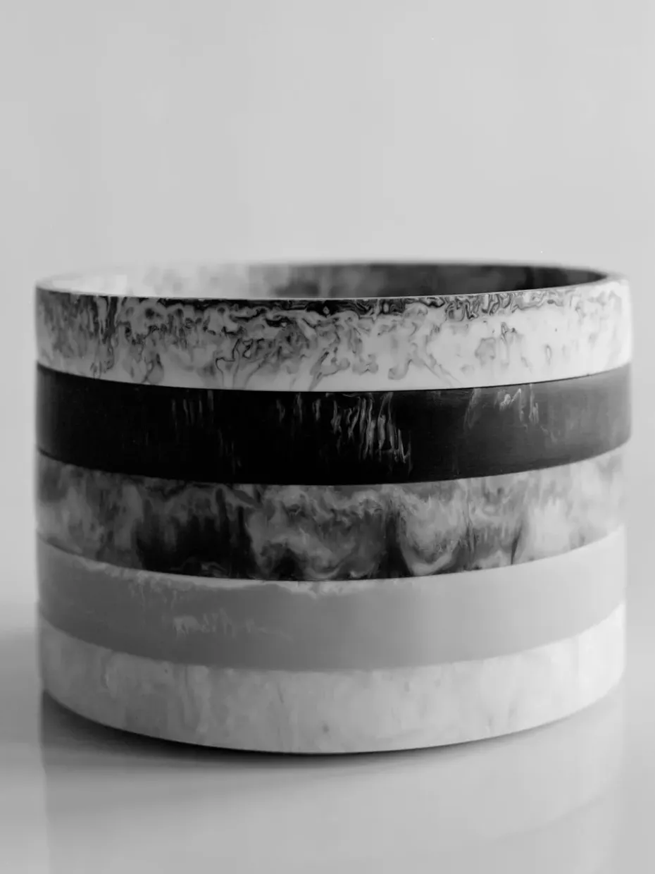 Mist decorative tray Ø20 cm, Seafoam