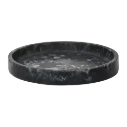 Mist decorative tray Ø20 cm, Charcoal