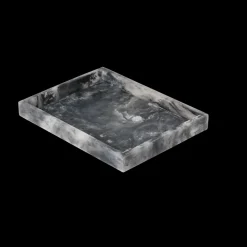 Mist decorative tray 15x20 cm, Charcoal