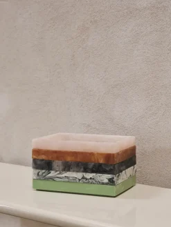 Mist decorative tray 15x20 cm, Seafoam