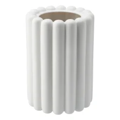 Mist flower pot large Ø19x27 cm, White