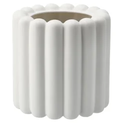 Mist flower pot small Ø19x19 cm, White